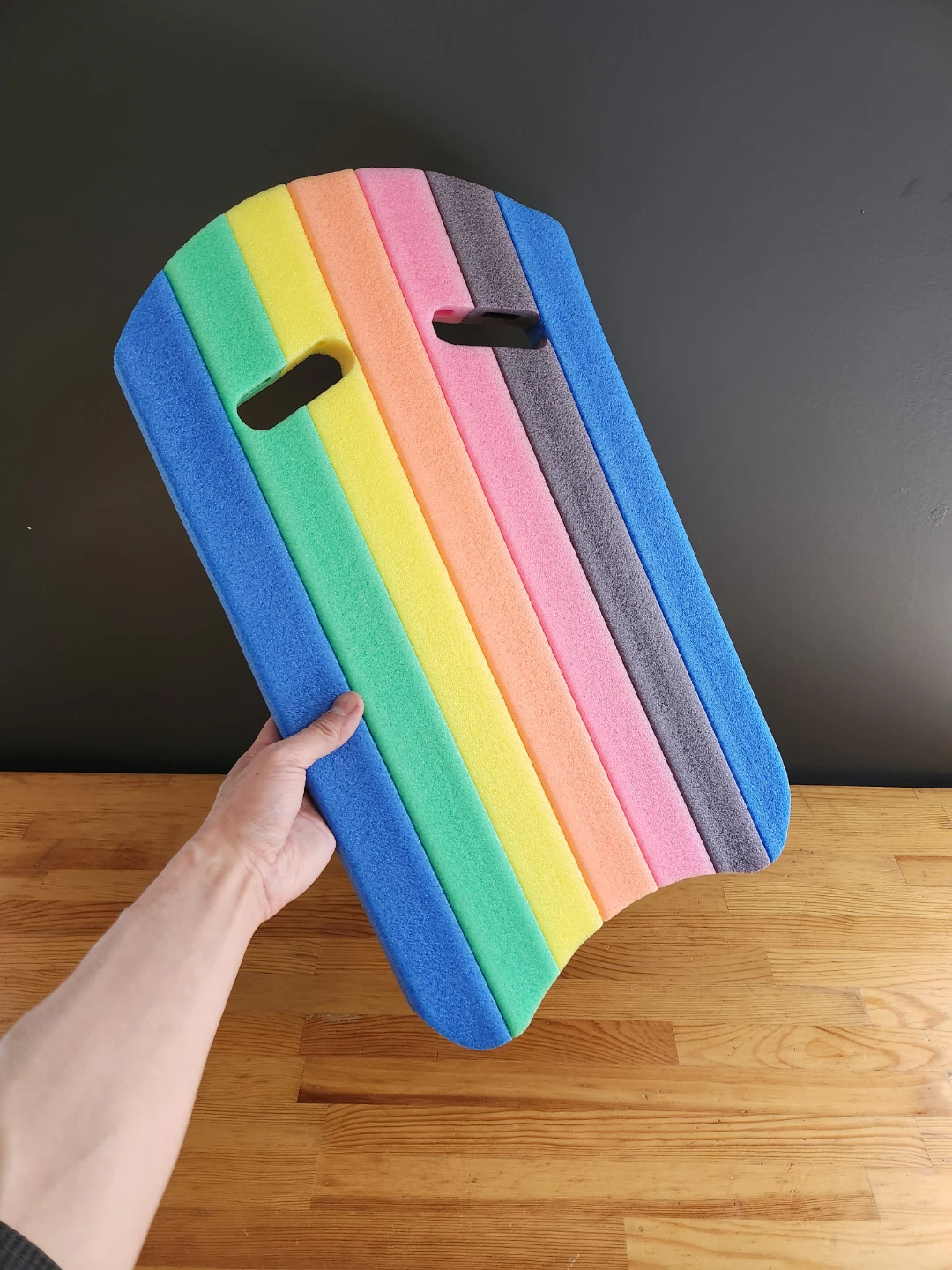 Kids Rainbow Foam Swim Kickboard with Dual Handles - photo 3