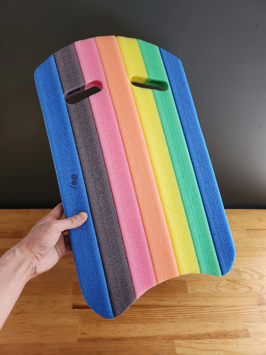 Kids Rainbow Foam Swim Kickboard with Dual Handles - photo 4