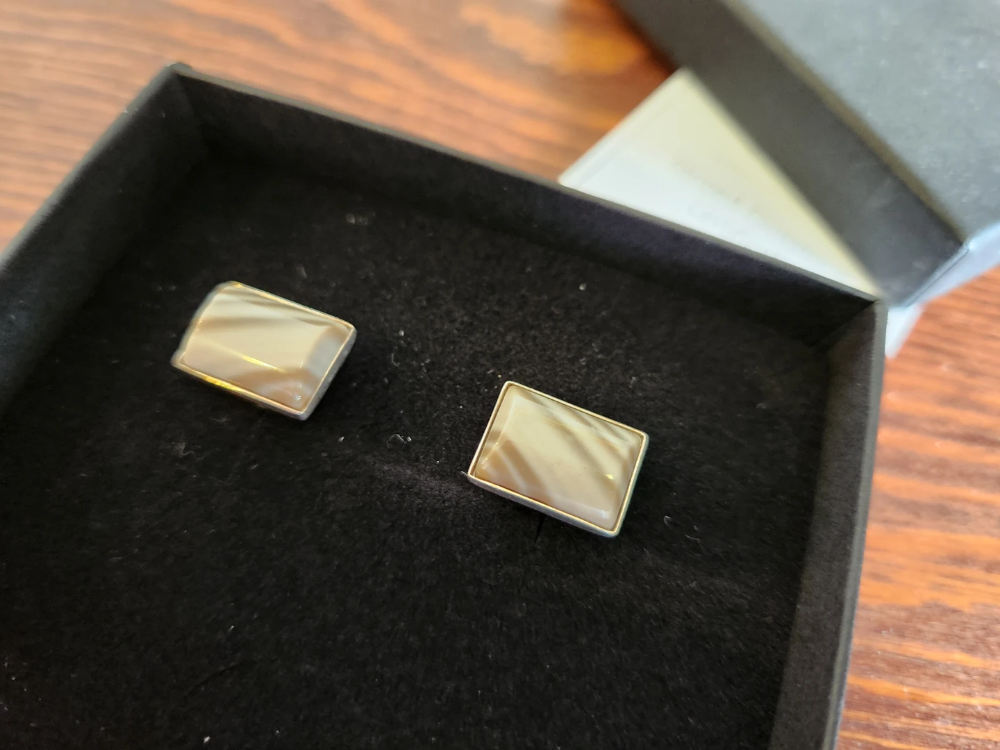 Striped Flintstone Cufflinks