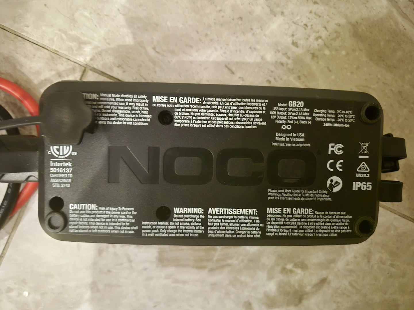 A portable jump starter