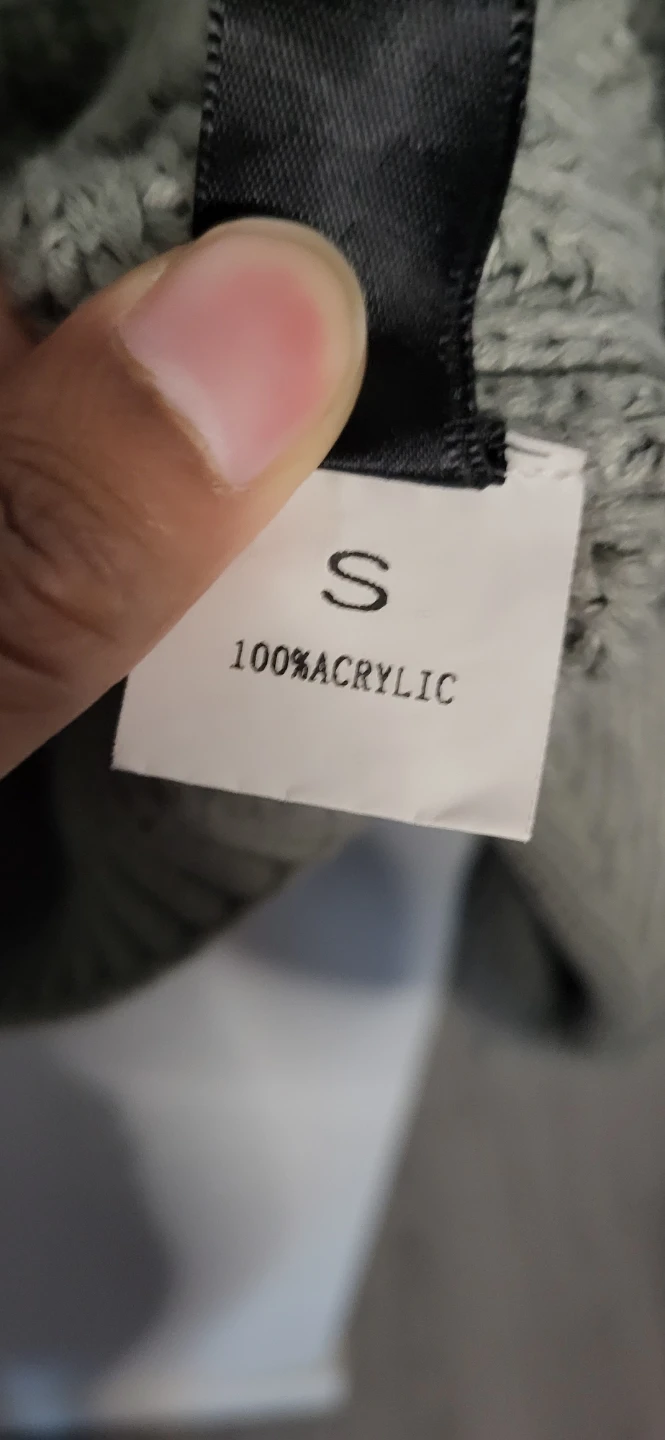 SHEIN Grey Acrylic Cropped Sweater⚽ - photo 3