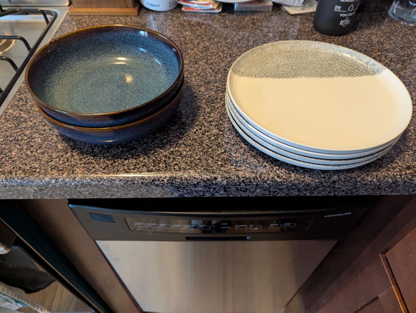 Blue & White Ceramic Dinnerware Set