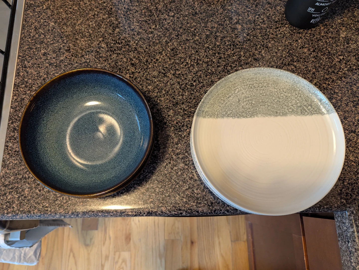 Blue & White Ceramic Dinnerware Set - photo 2