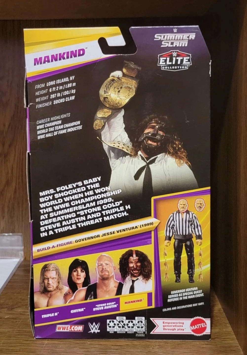 WWE Elite SummerSlam Mankind Smoking Skull Belt - photo 2