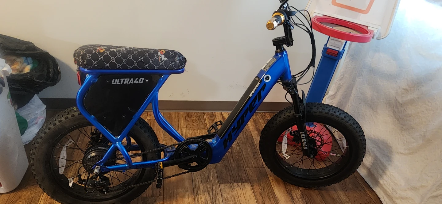 Blue Electric Fat Tire Bike - photo 2