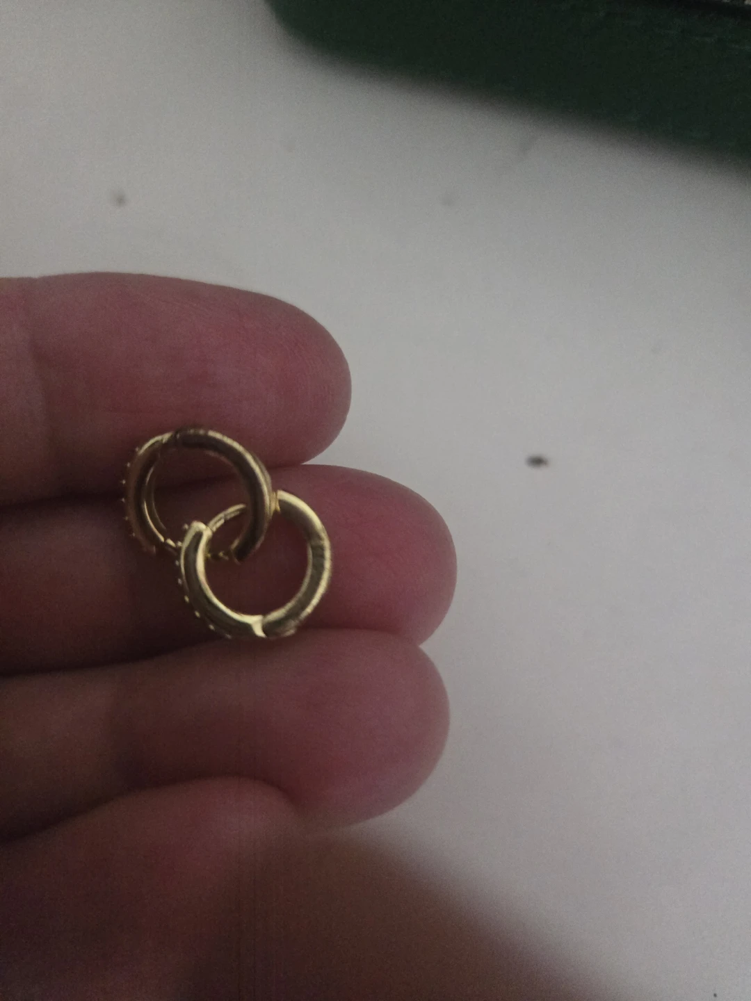Gold plated 925 hoop earrings