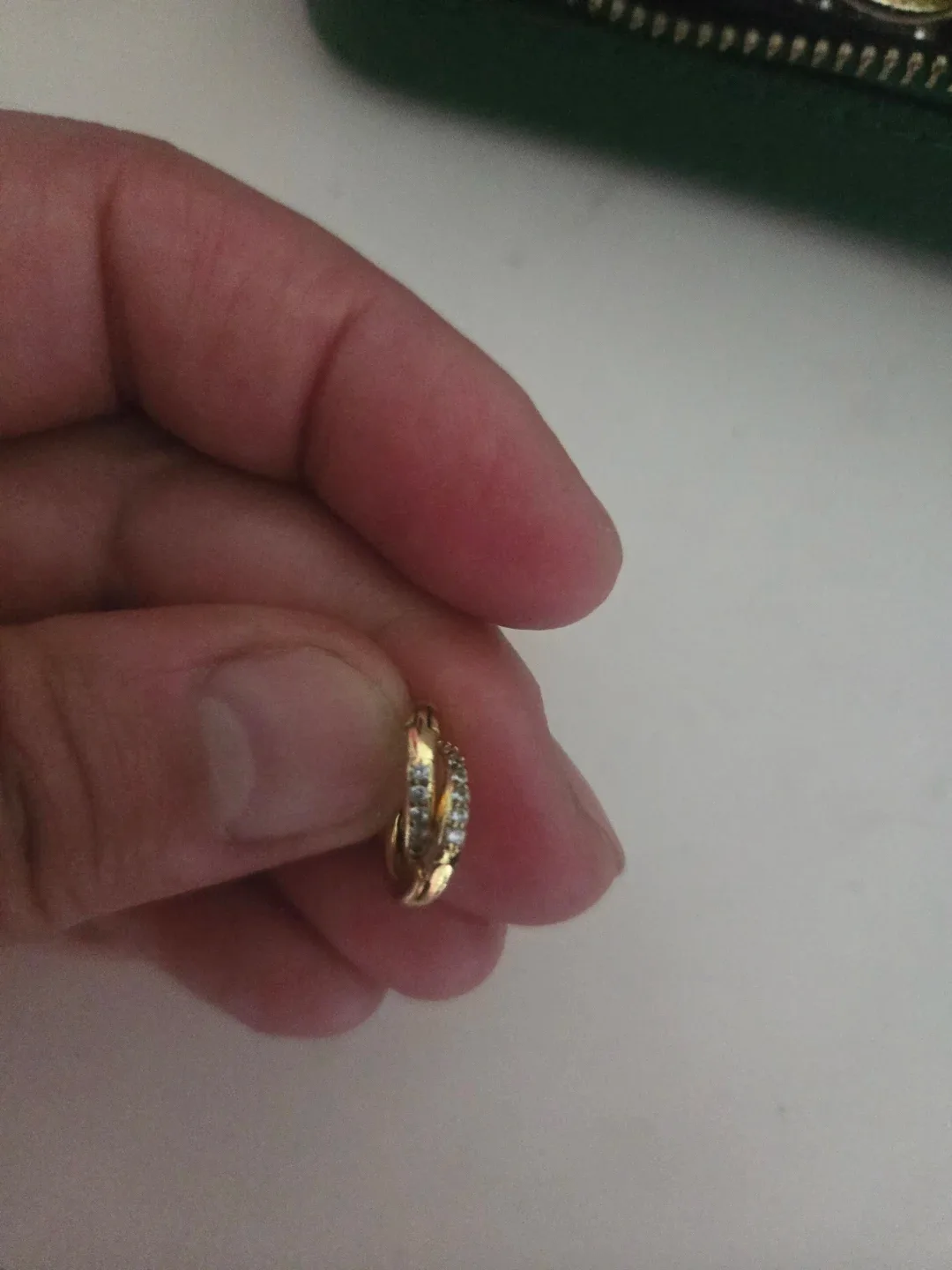 Gold plated 925 hoop earrings - photo 2