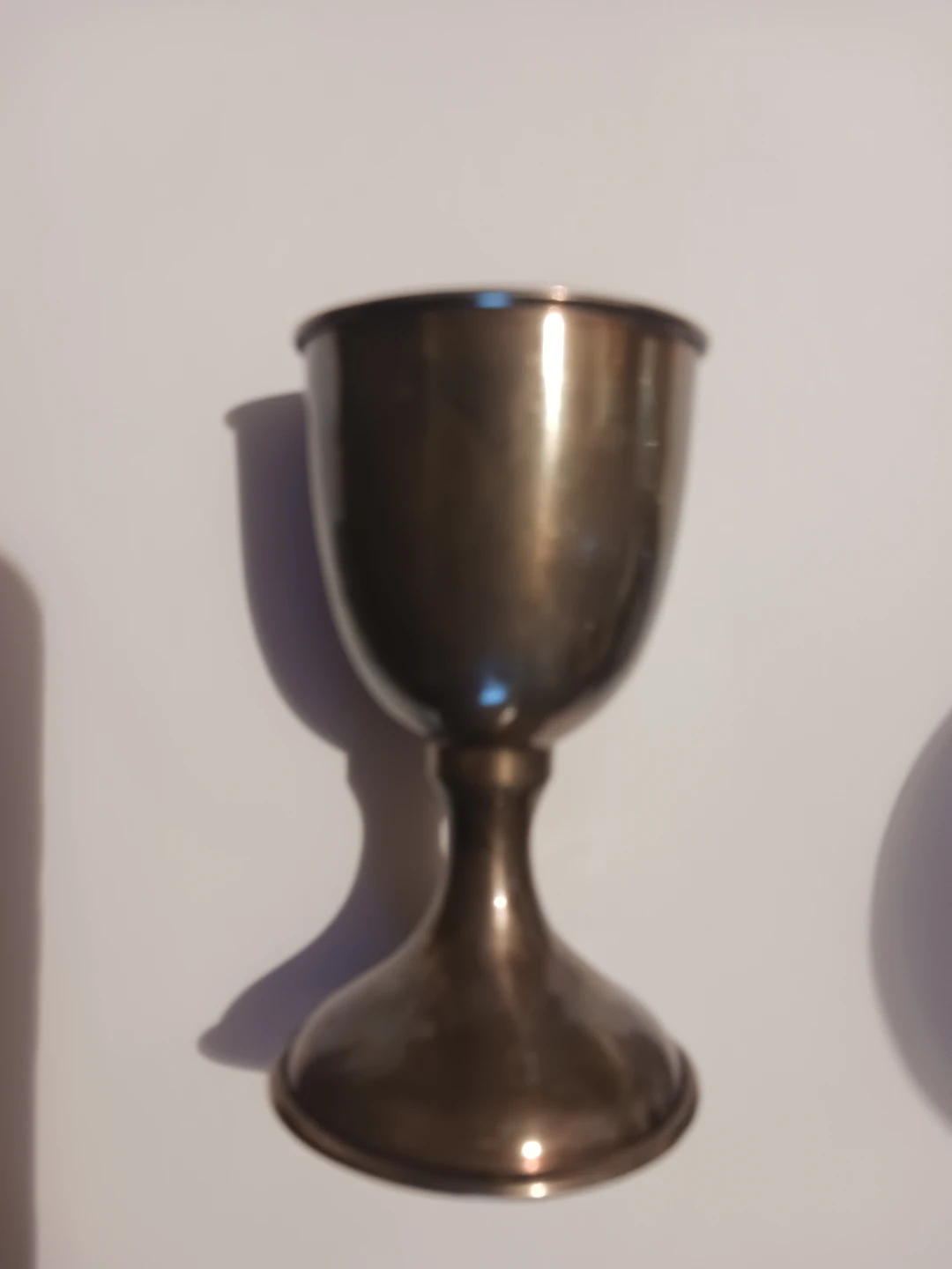 Sterling Silver Miniature Judaica Kiddush Wine Goblet Chalice - photo 3