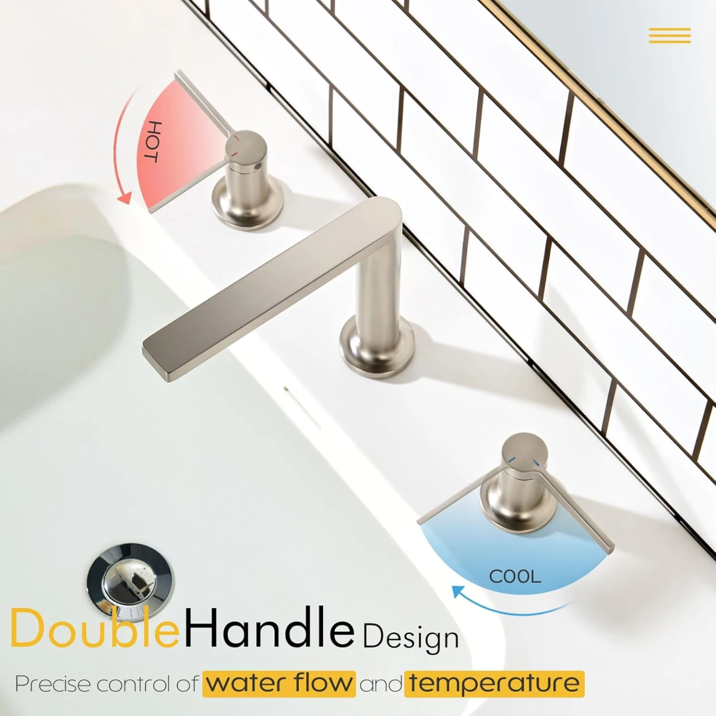 Brushed Nickel Bathroom Faucet - photo 5
