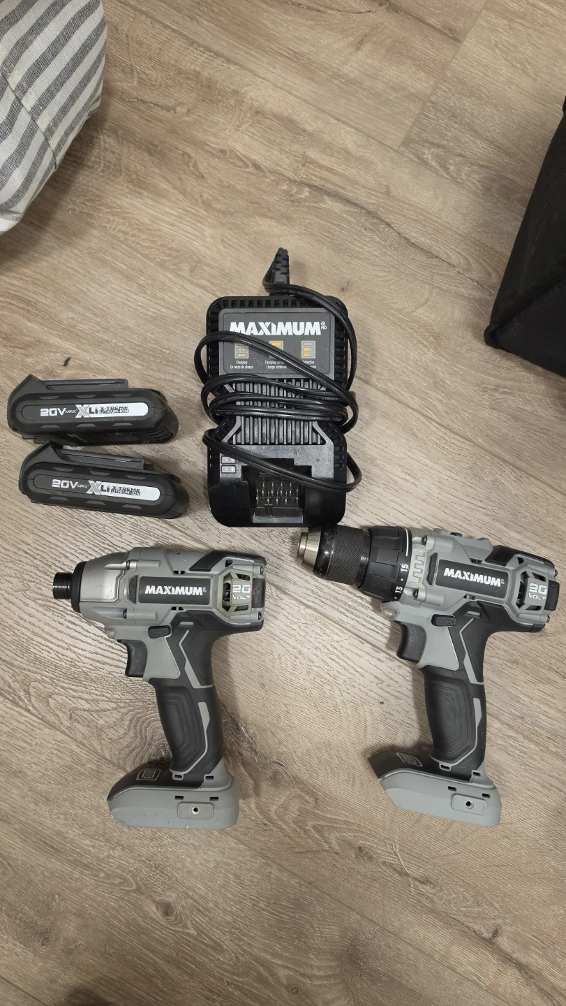 MAXIMUM 20V Cordless Drill & Impact Driver and impact wrench