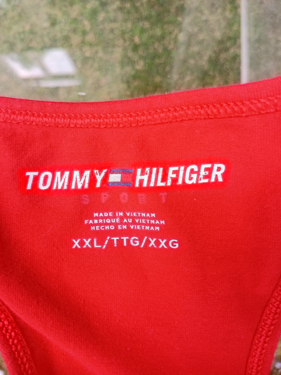 Tommy Hilfiger Sport Bra Red XXLG
