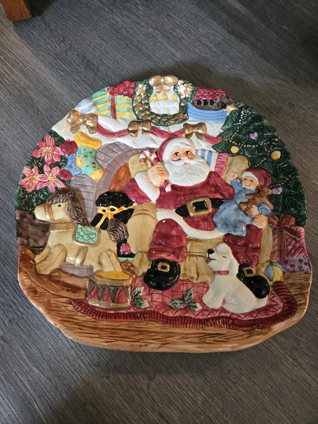 Christmas Wall Hanging ** Santa Christmas Scene