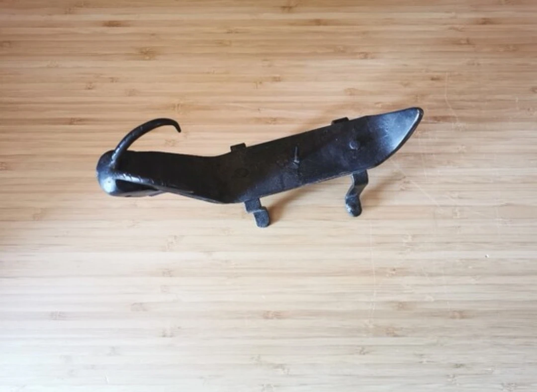Vintage Brutalist Forged Iron Goat Candle Holder Mid Century - photo 3