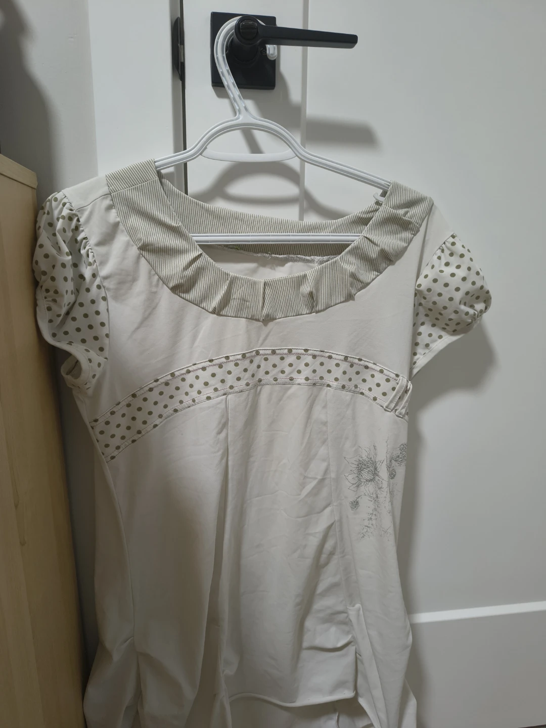 Green and white dress - photo 3