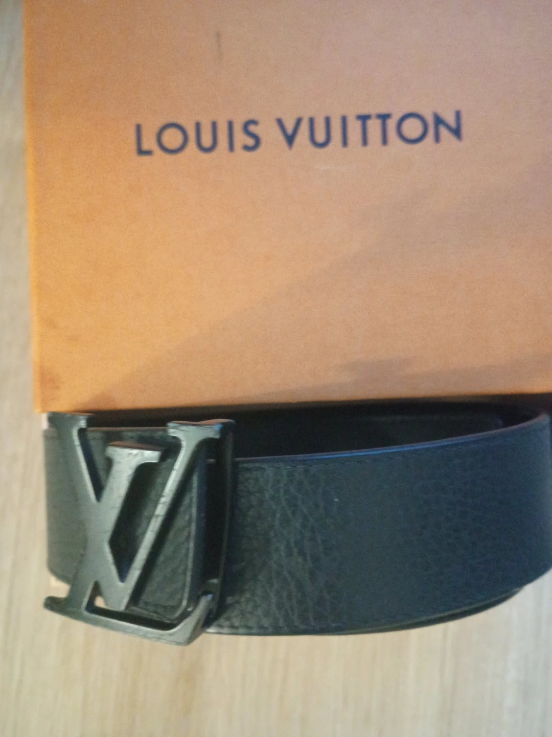 Louis Vuitton Black Leather Belt