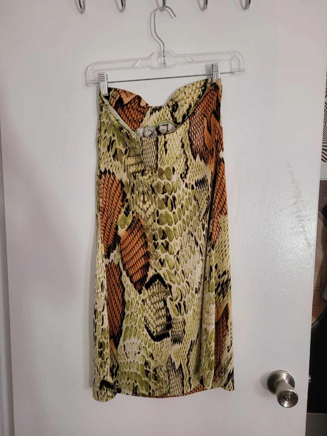 Strapless snake print dress - photo 2
