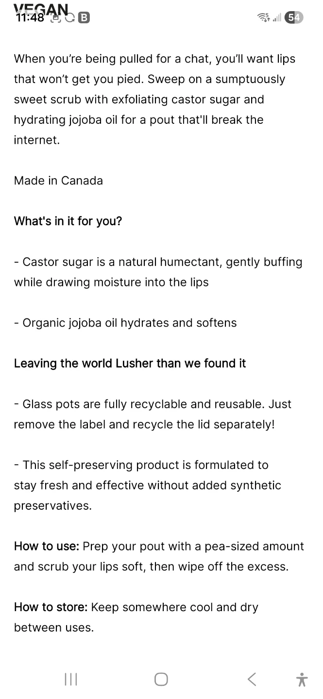 Lush Sticky Dates Lip Scrub 25g - photo 2