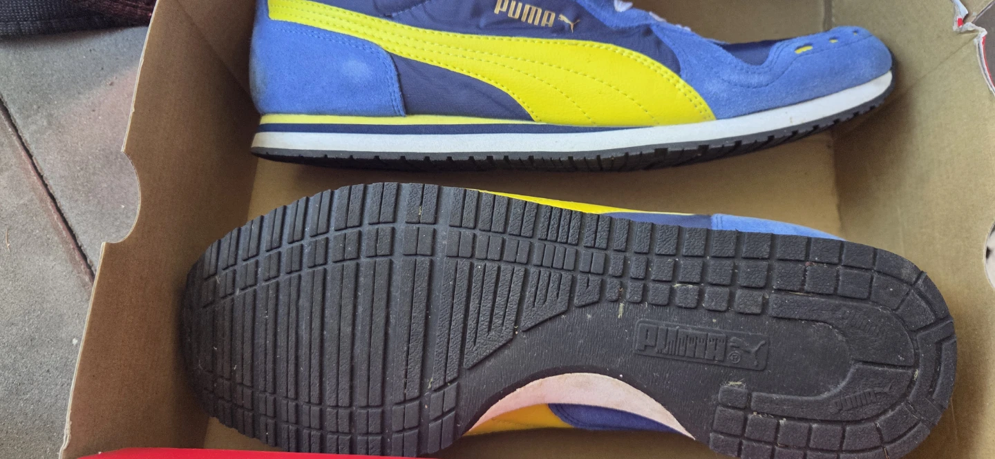 Puma Blue & Yellow Running Shoes - photo 2