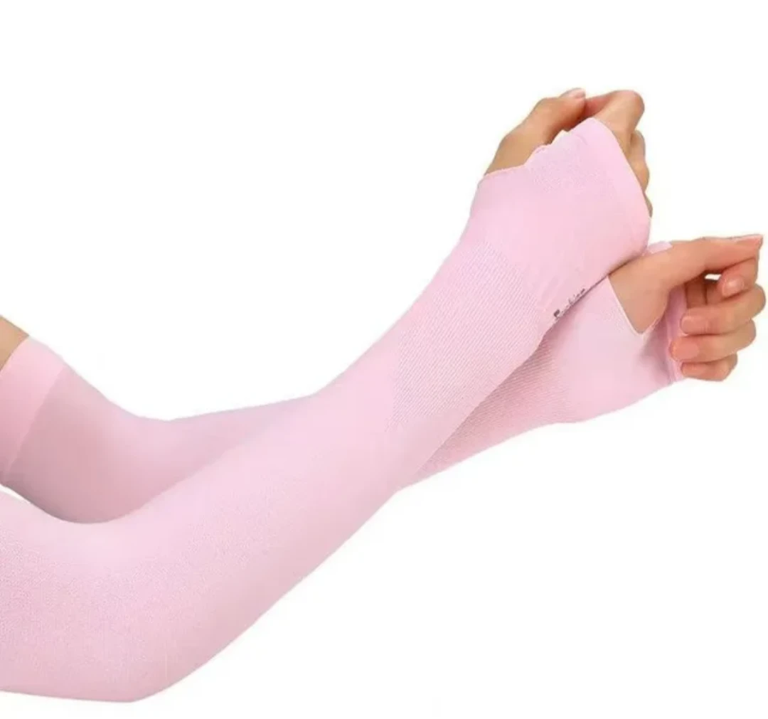 Pink Arm Sleeves Sun Protection