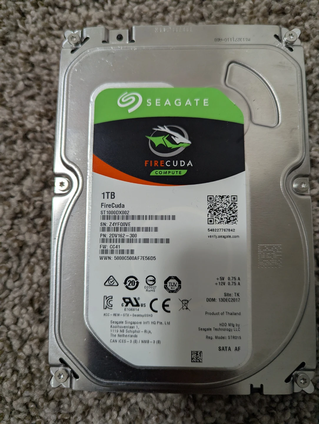 Seagate FireCuda 1TB Internal Hard Drive