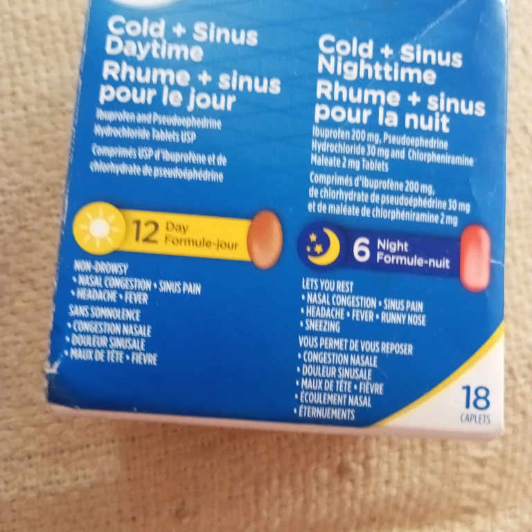 Life Brand Cold + Sinus Daytime & Nighttime Caplets - photo 2