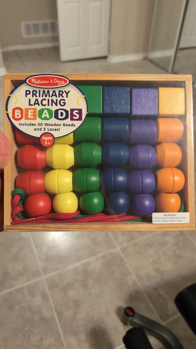 Melissa & Doug Primary Lacing Beads Set