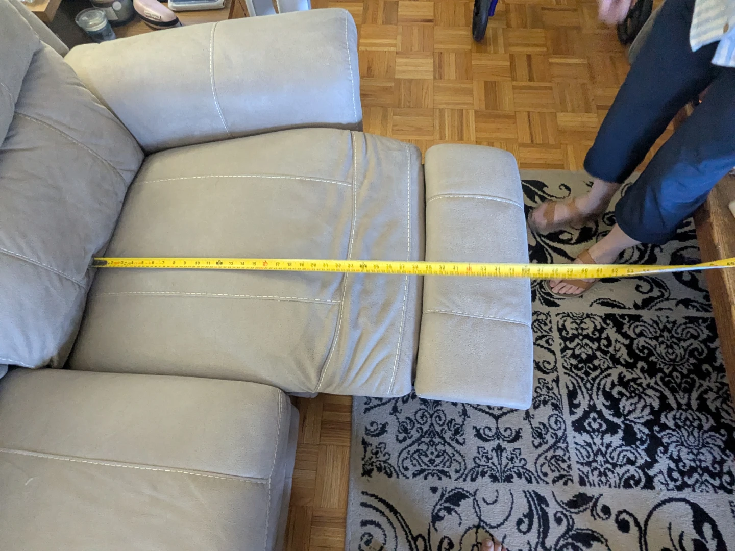 3-Seater Reclining Sofa - Taupe - photo 4