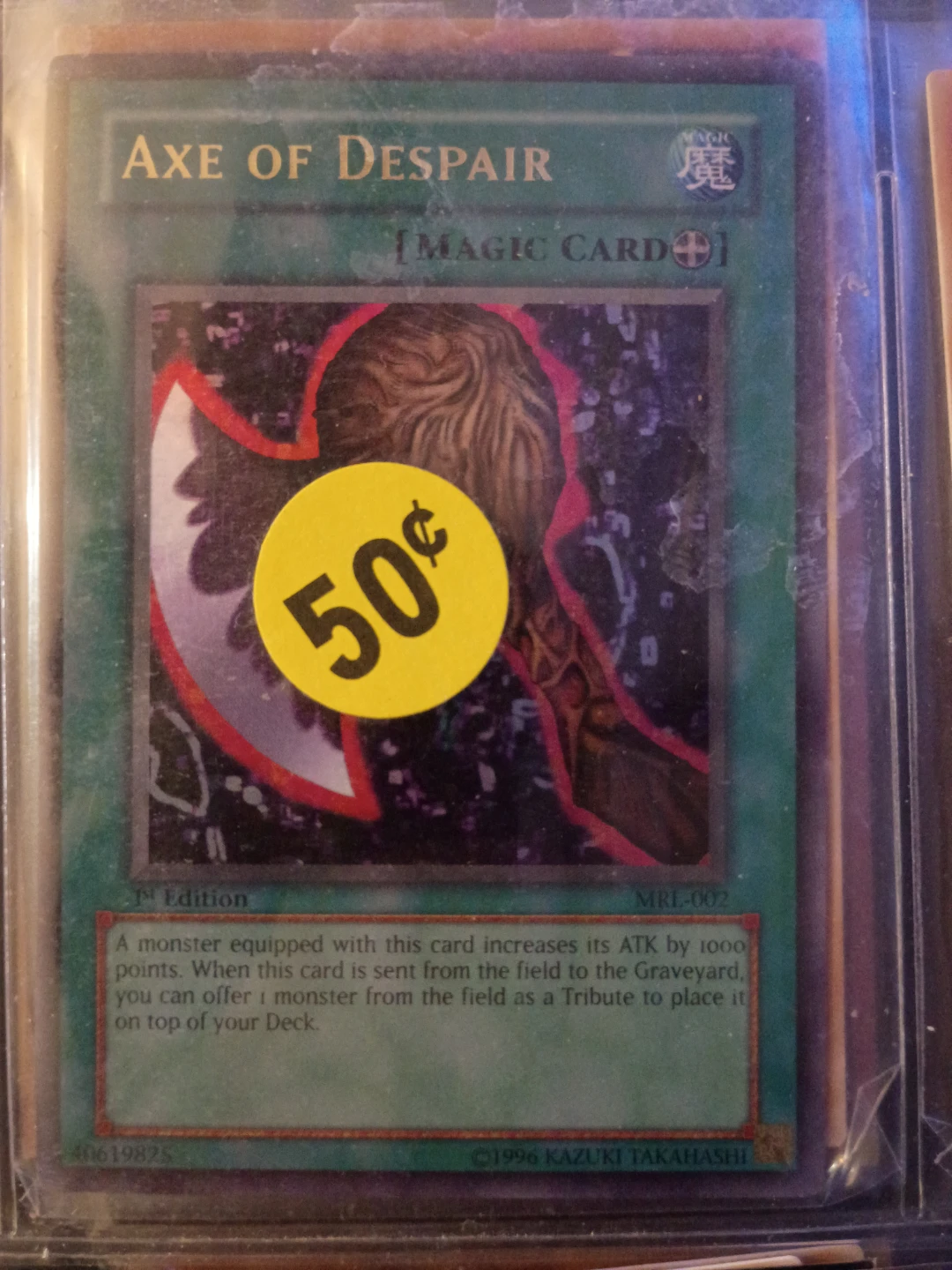 Yu-Gi-Oh! Axe of Despair Trading Card⚽