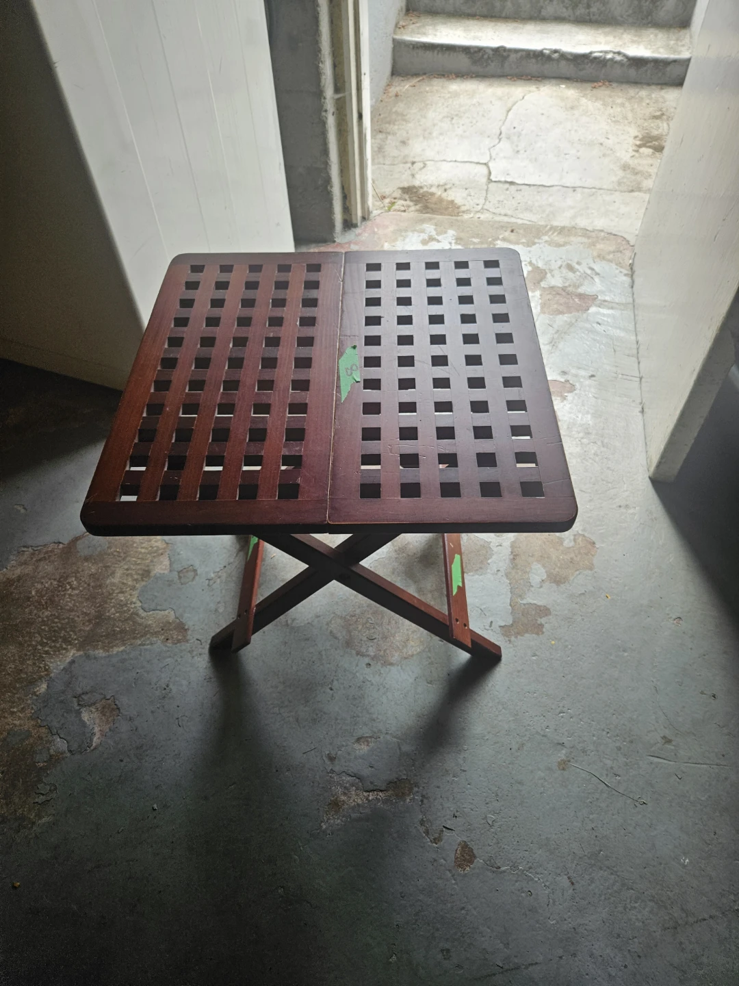 Wooden Folding Side Table - photo 3