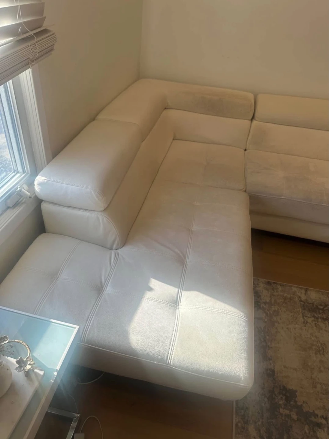 Modern White Sectional Sofa - photo 2