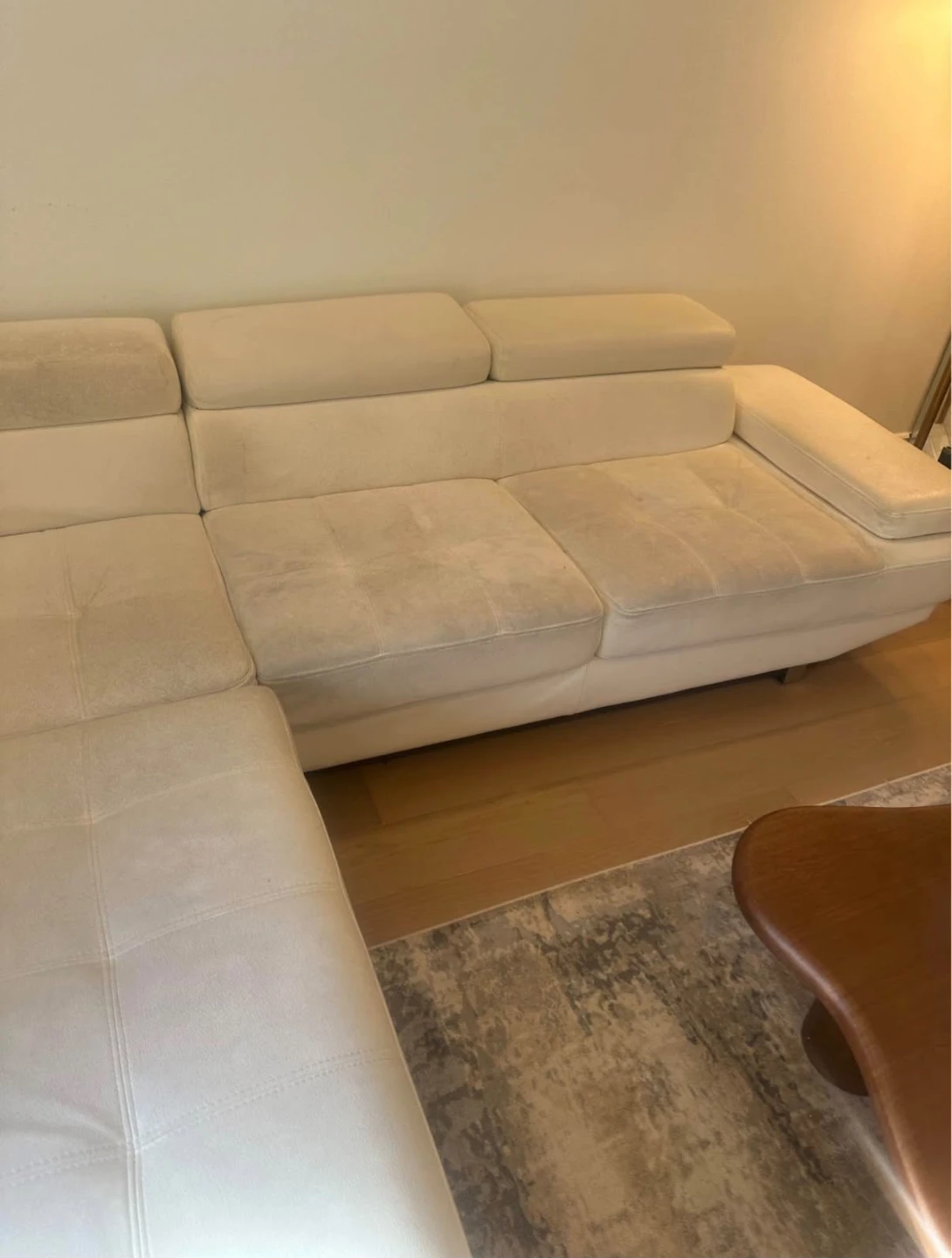 Modern White Sectional Sofa - photo 3