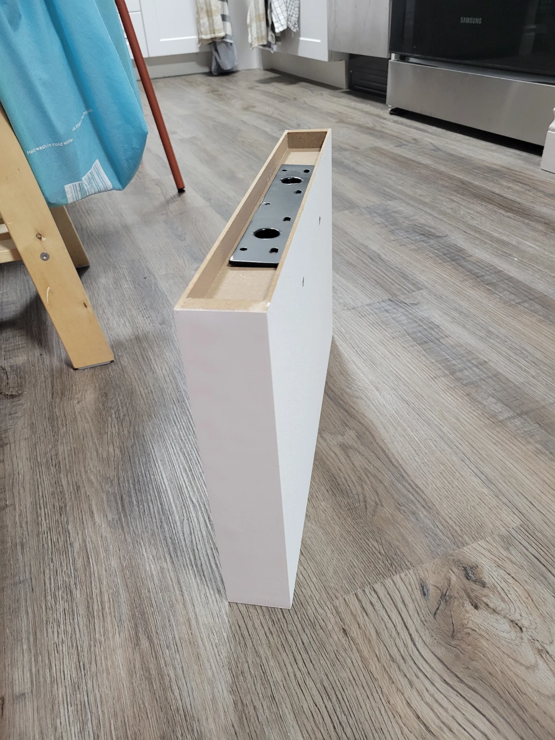 White Floating Shelf with Mounting Brackets - photo 3