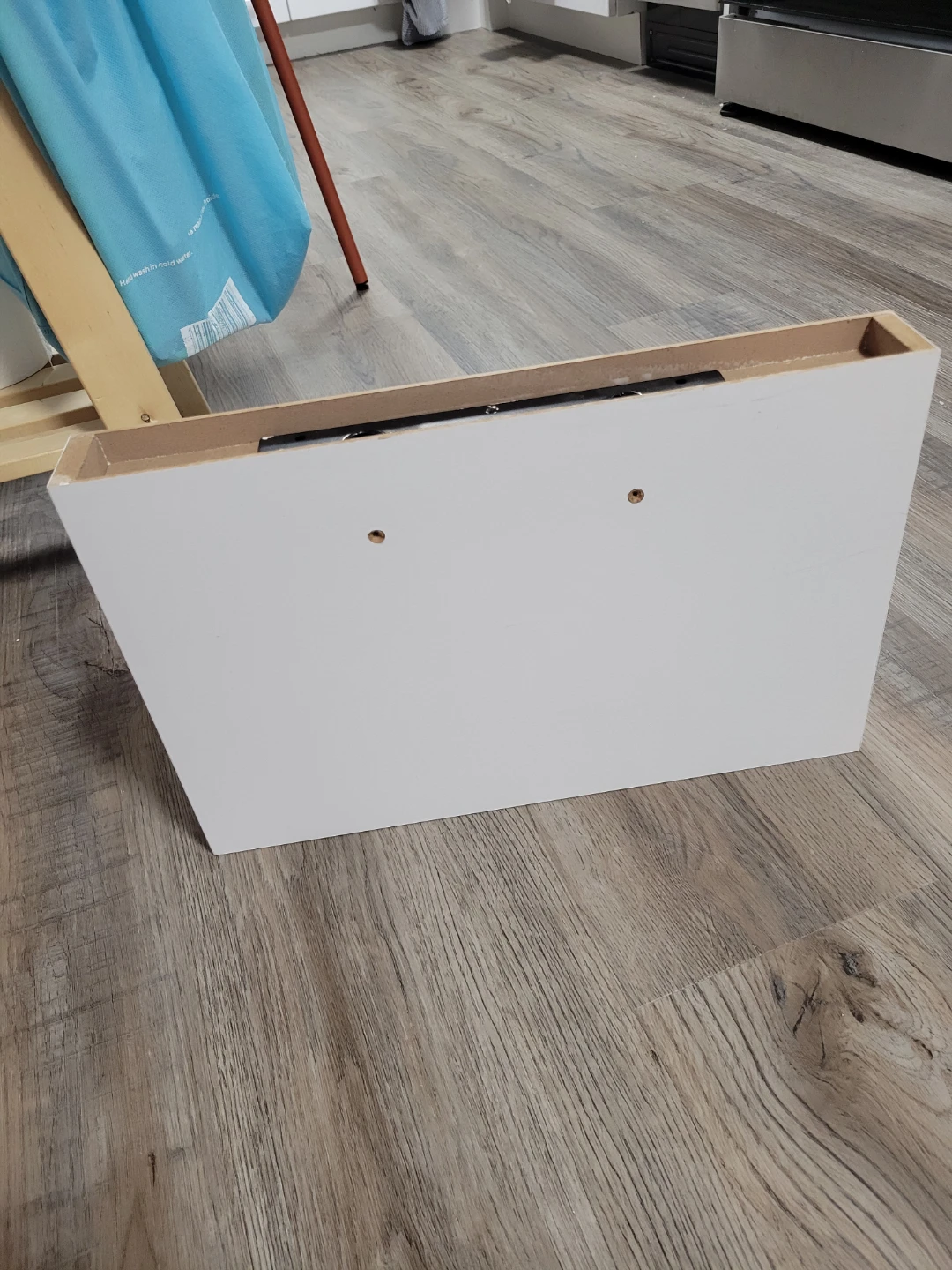 White Floating Shelf with Mounting Brackets - photo 4