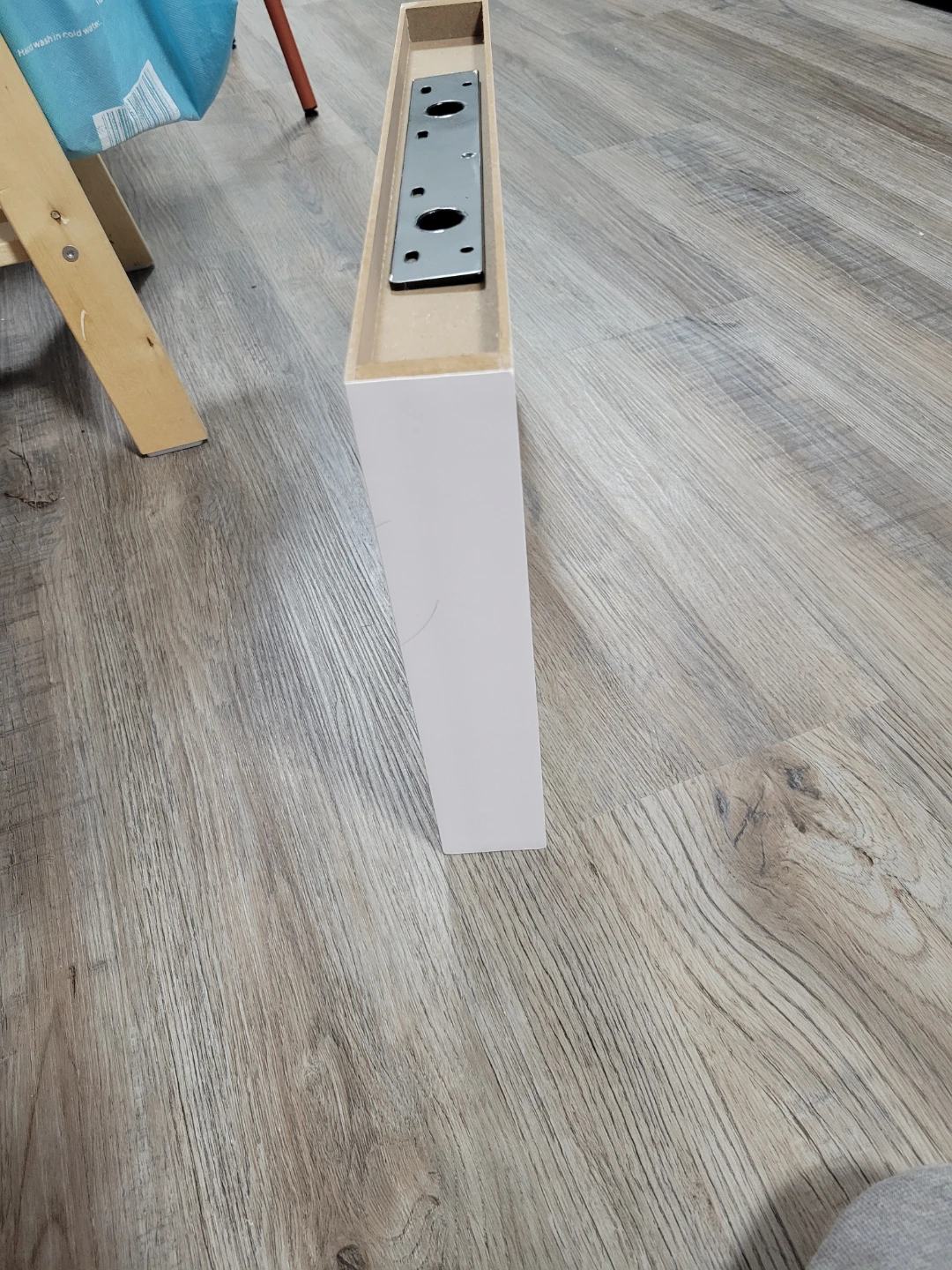 White Floating Shelf with Mounting Brackets - photo 5