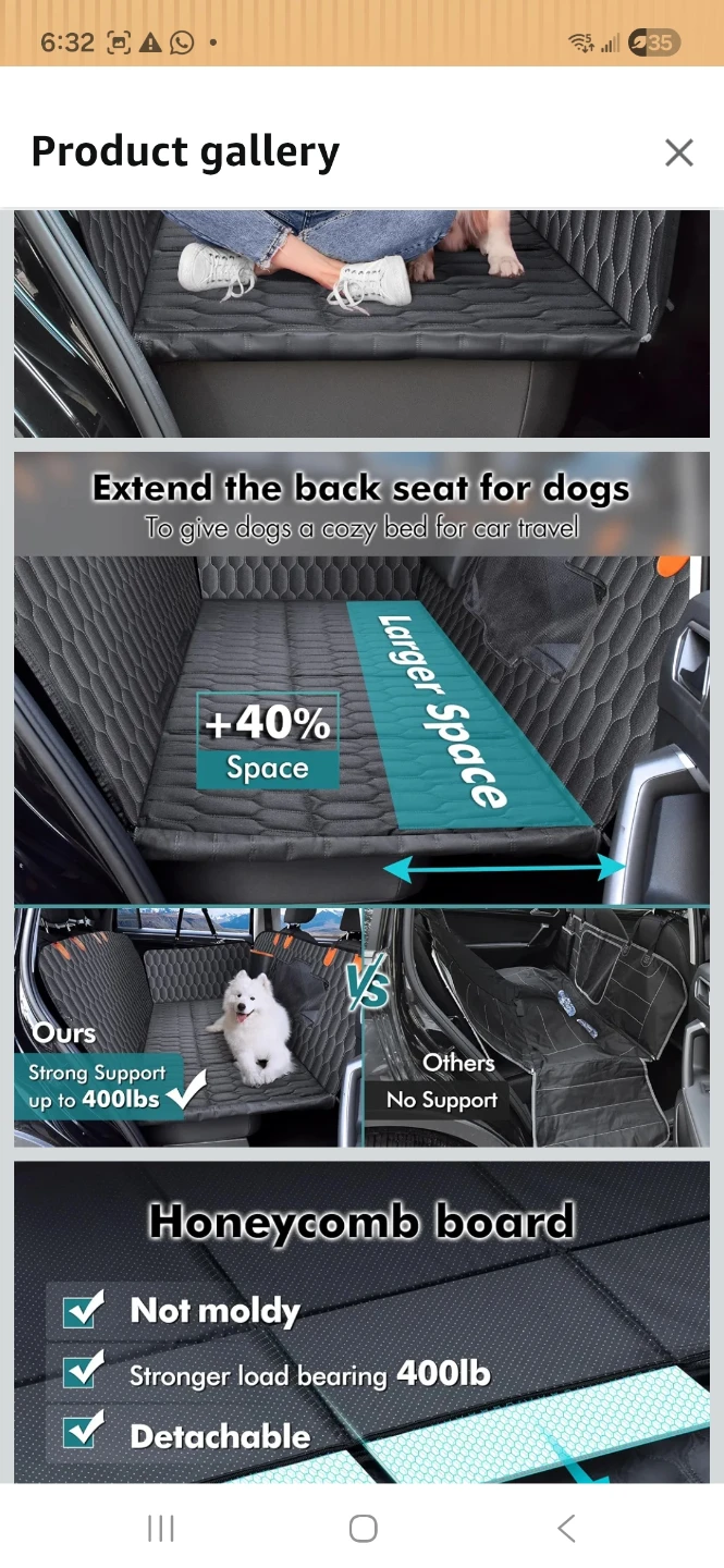 Black Dog Car Seat Cover Extender - photo 2