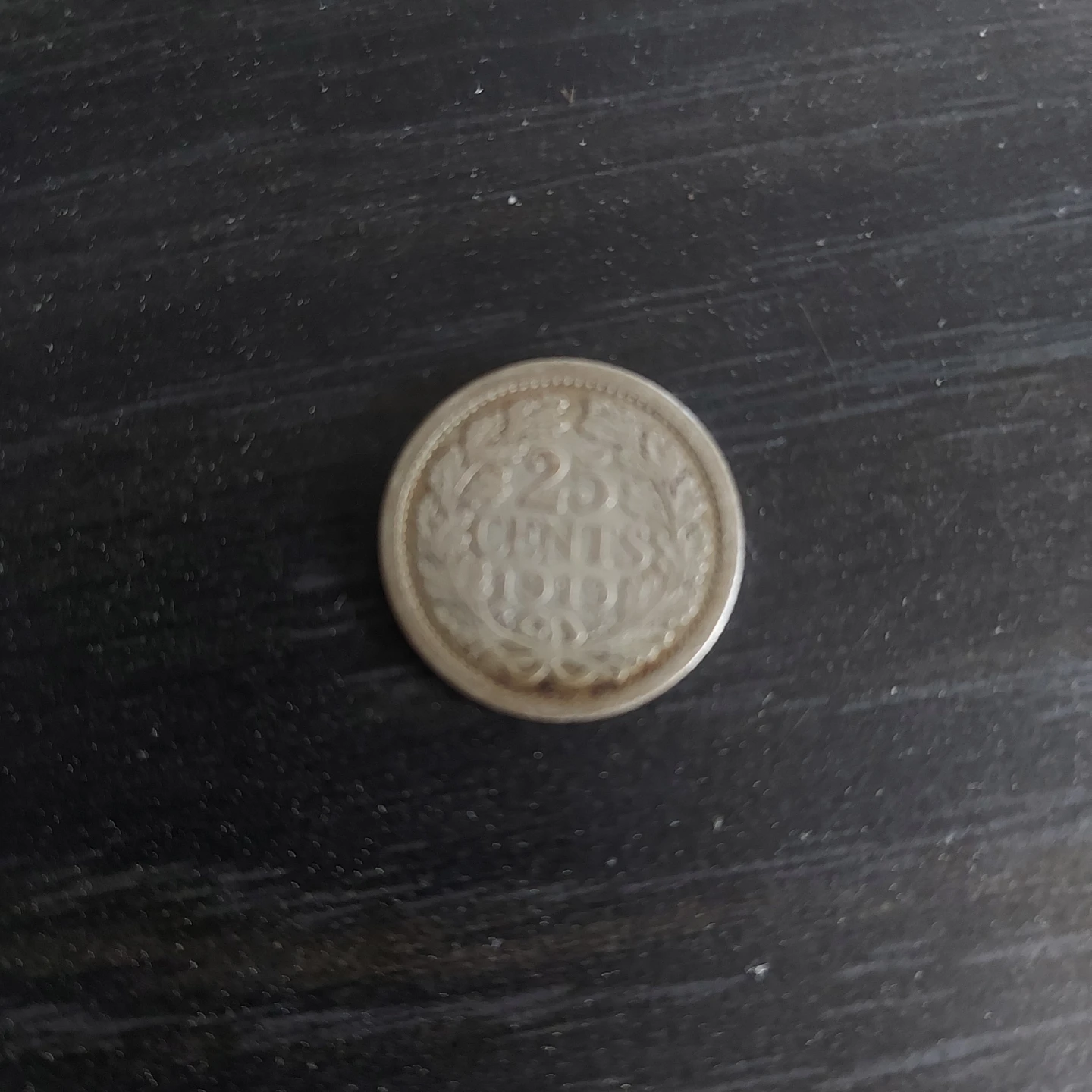 1919 Canadian 25 Cents Coin