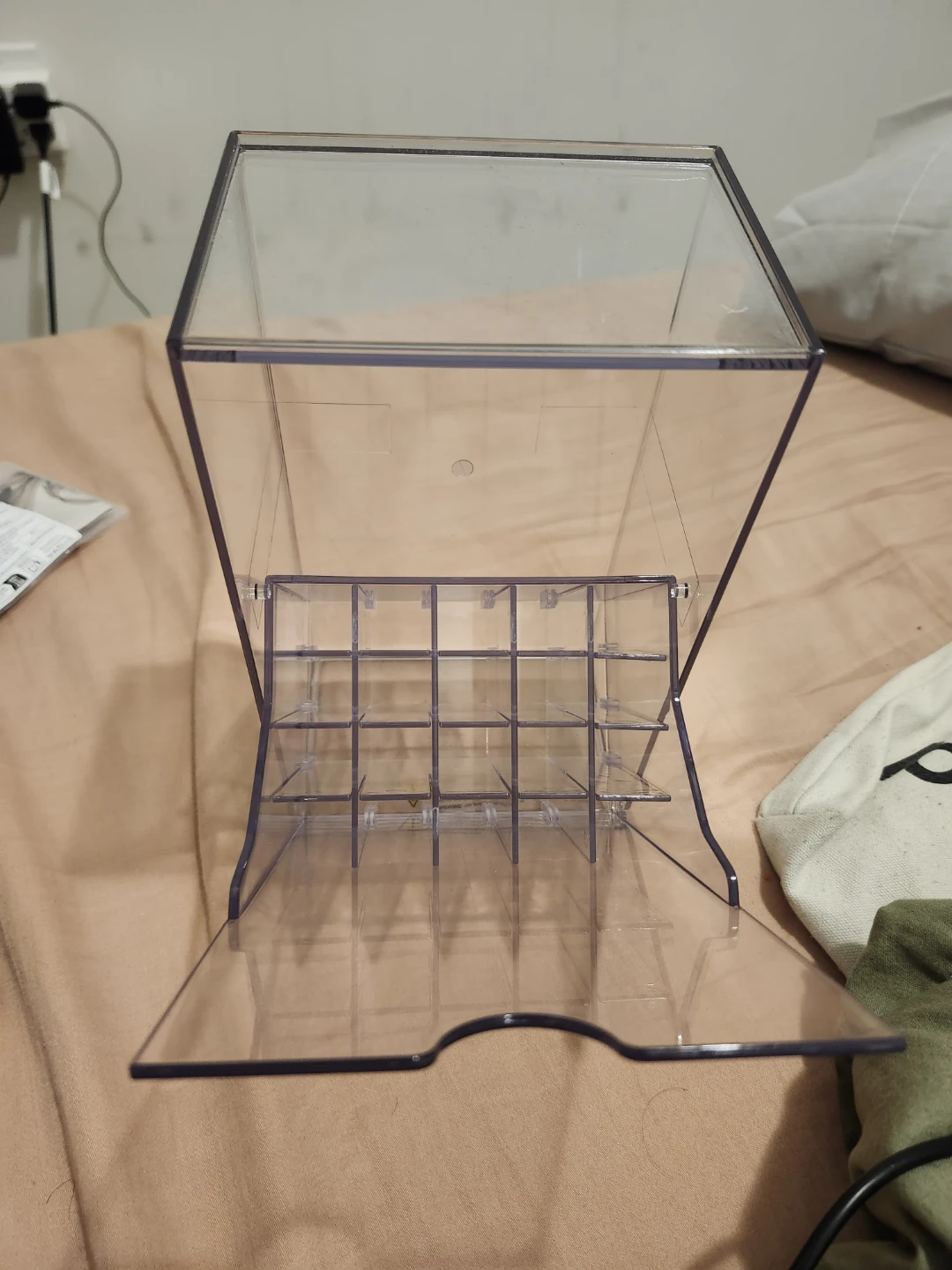 Clear Plastic make up brush organizer