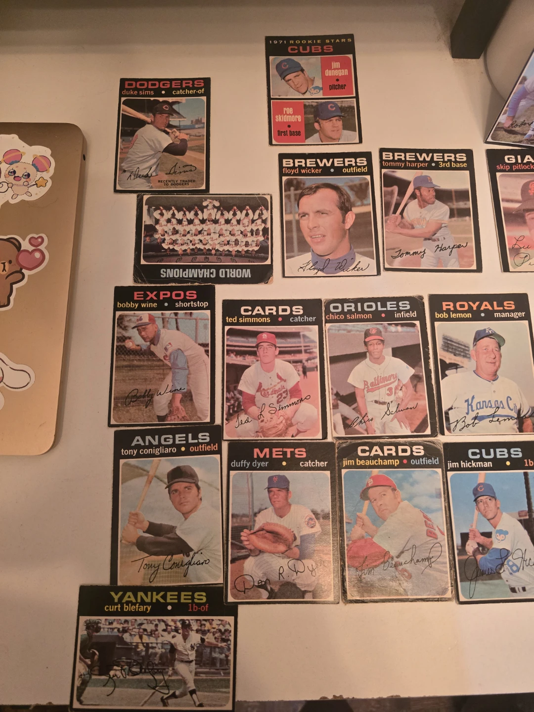 Collection of 1971 Topps Baseball Cards - photo 5