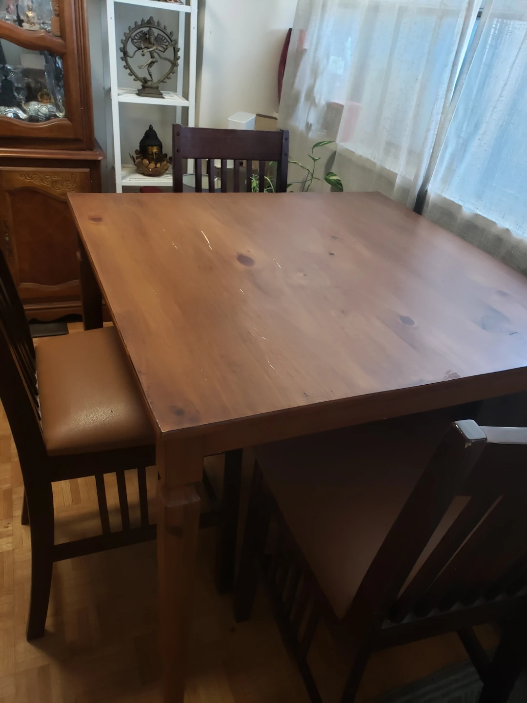 Wooden Dining Table and Chairs. - photo 2