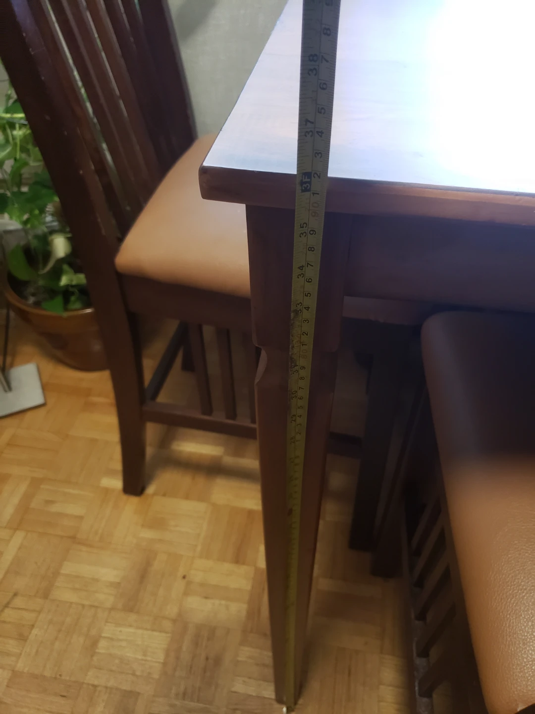 Wooden Dining Table and Chairs. - photo 5