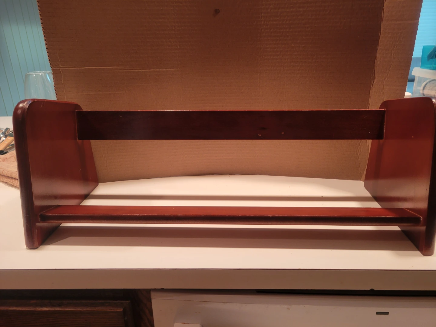 Wooden Book Stand Shelf