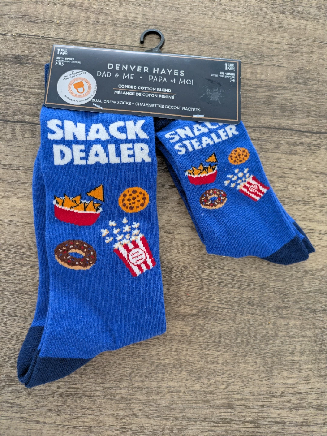 New. Dad & Me Crew Socks. Father's Day gift. Dad and kid.