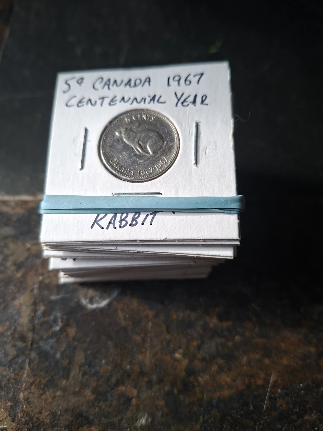 1967 Canada 5 Cent "Rabbit" Centennial Coins