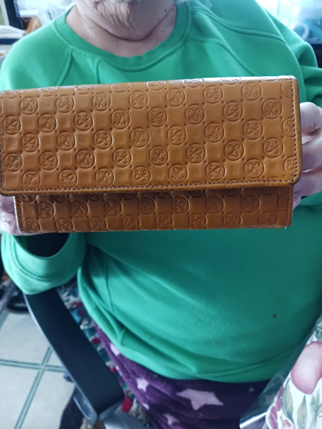 Brown Embossed Wallet - photo 2