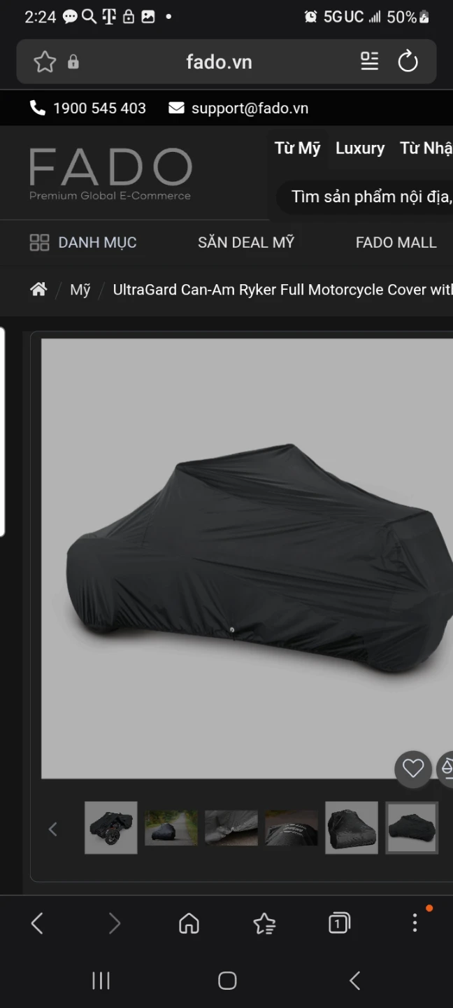 Original CanAm Ryker cover