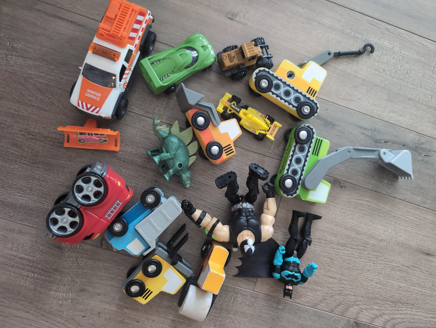 Assorted Toy Vehicles and Figures