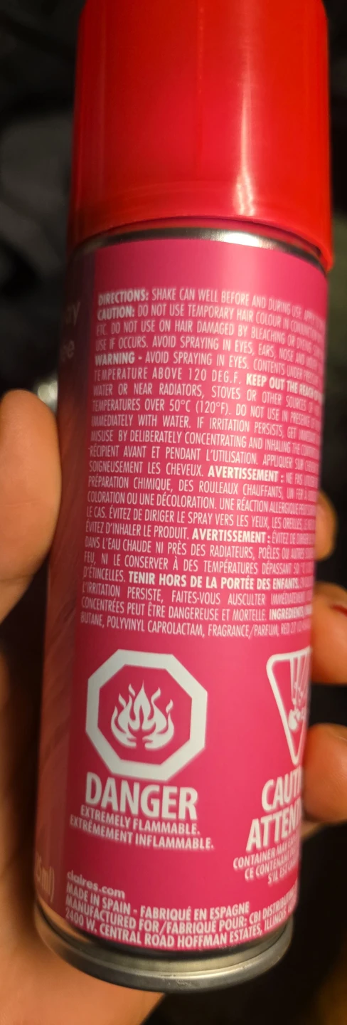 Claire's Color Hairspray - Neon Pink - photo 2
