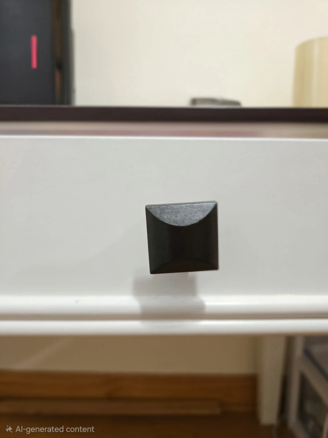 White Desk with Dark Top - photo 3