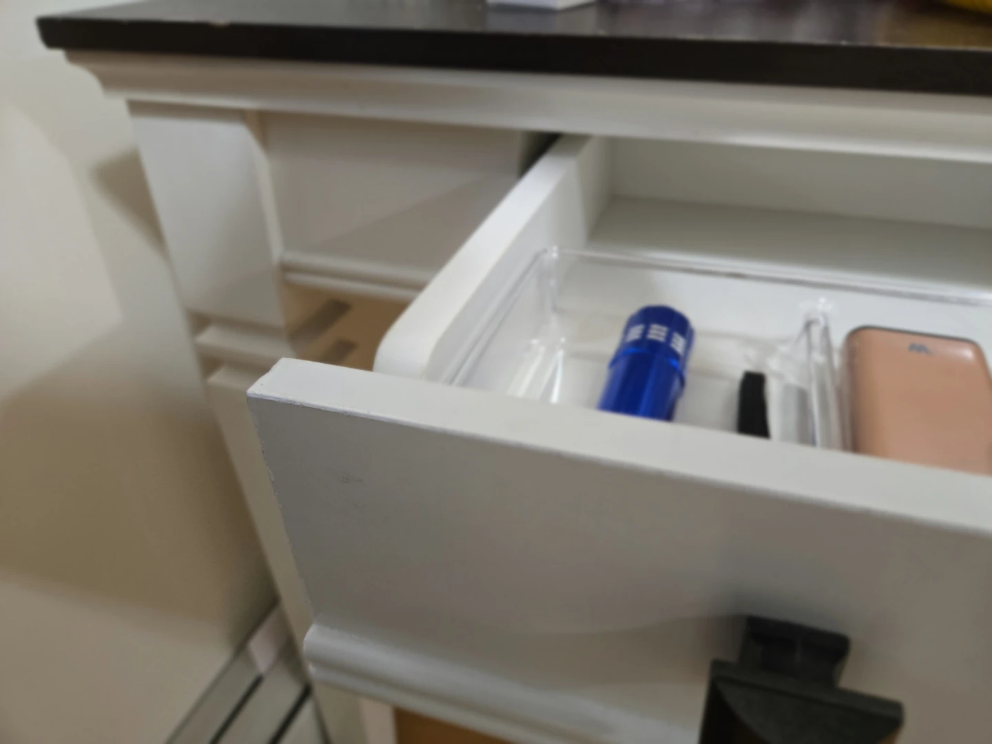 White Desk with Dark Top - photo 4