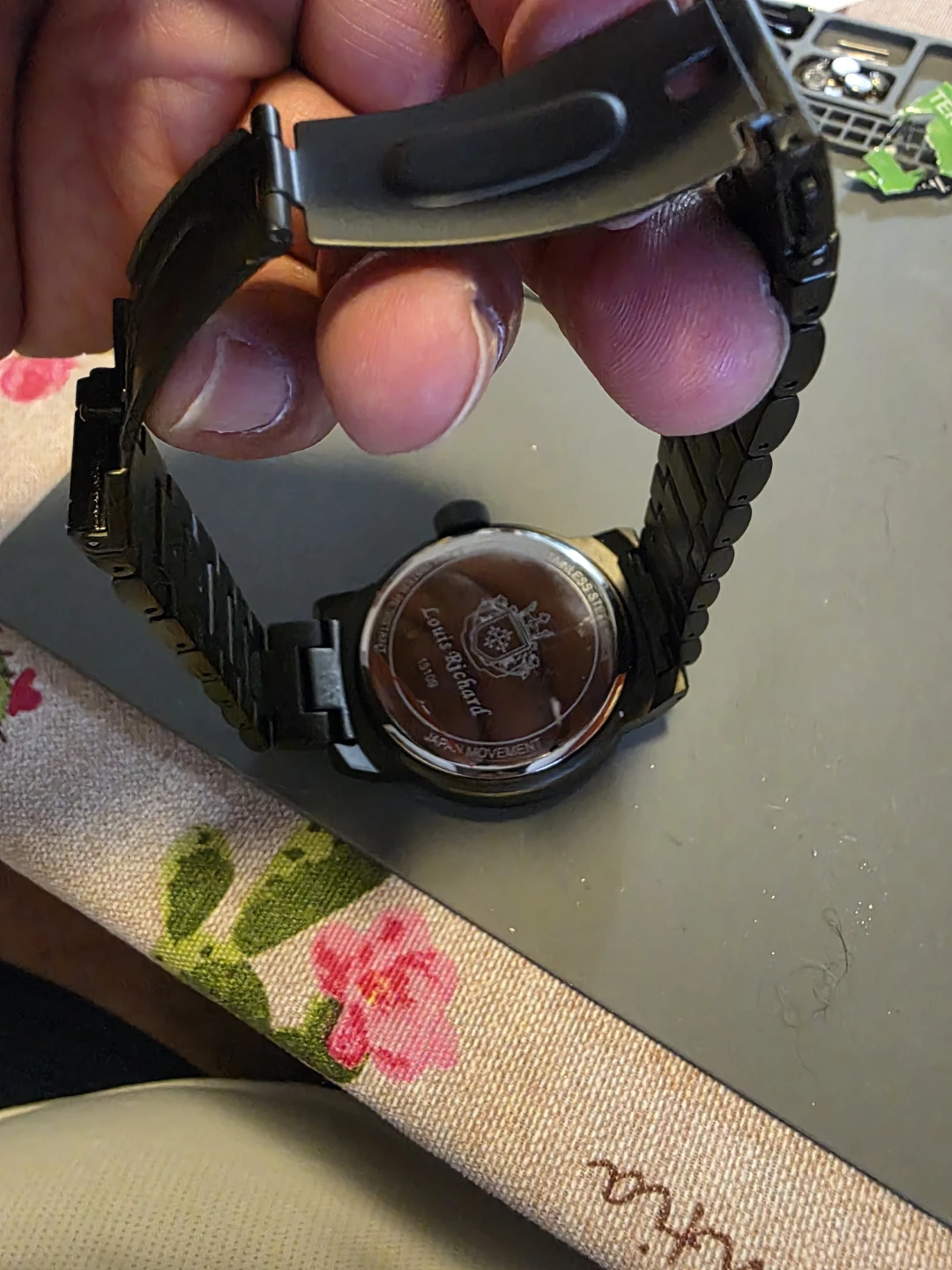 Louis Richard Black Metal Watch - photo 4